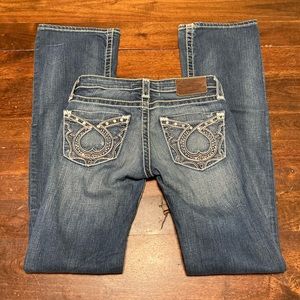 BKE Remy Bootcut Jeans 25L 25x33 Distressed